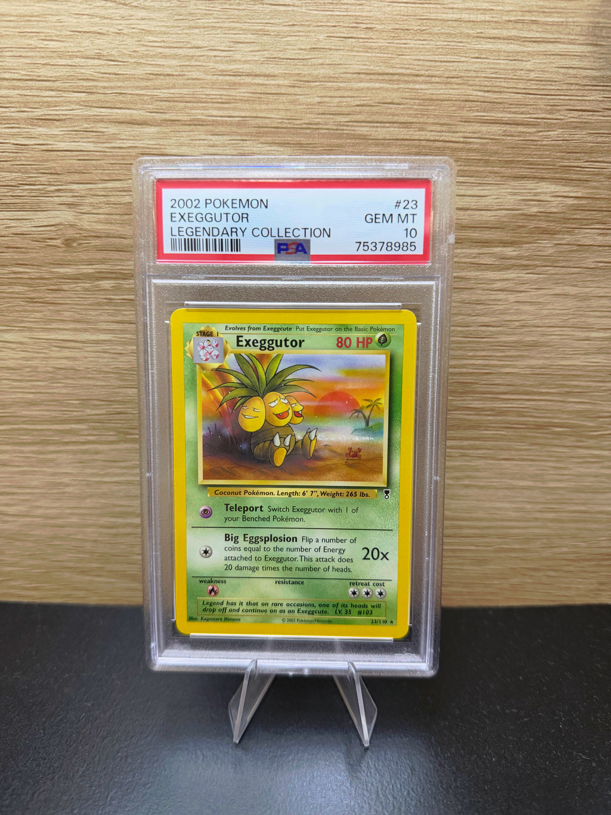 Exeggutor Legendary Collection #23 in PSA 10 slab