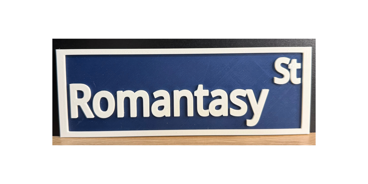 ROMANTASY ST Sign